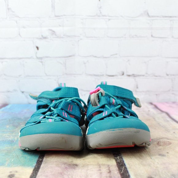 Keen Kids Newport H2 Deep Lagoon Blue Pink Waterproof Sport Outdoor Sandals US 1 - Picture 4 of 9
